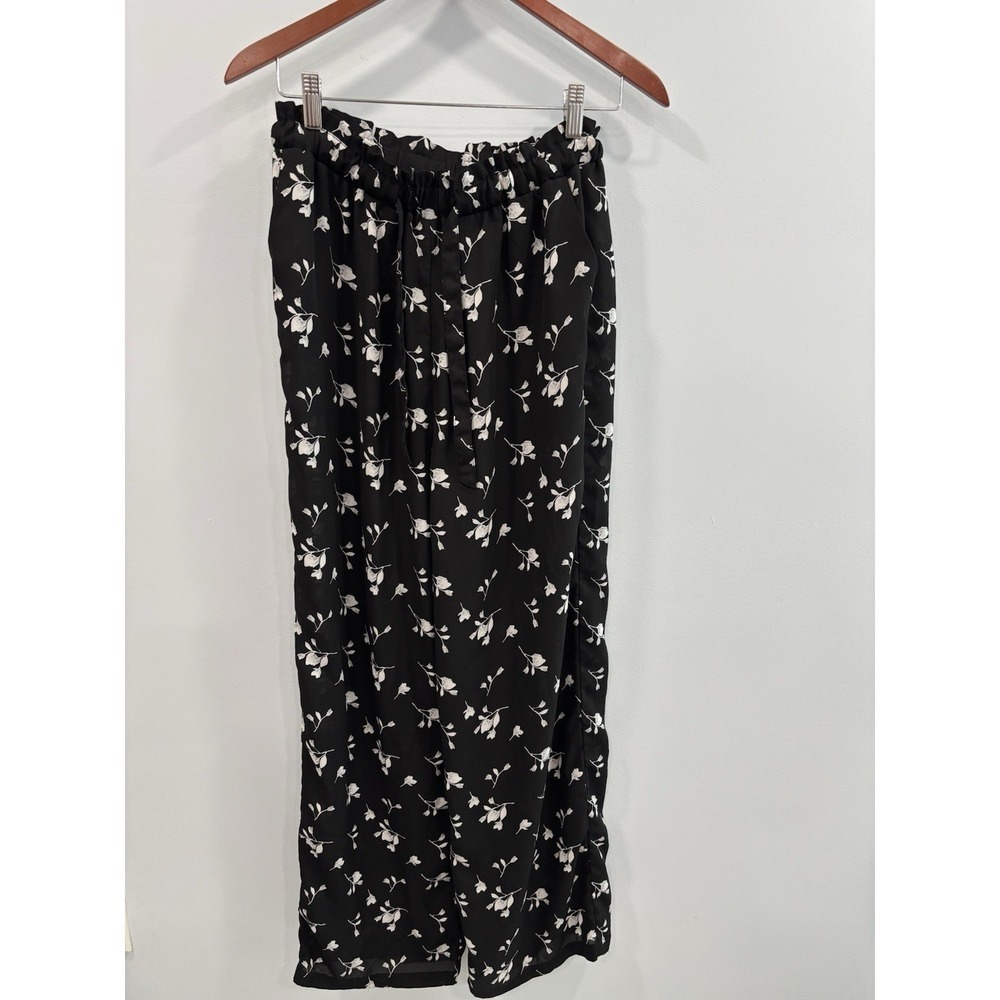 Xhilaration Women's Medium Printed Pants Elastic Waist Casual Boho Size M